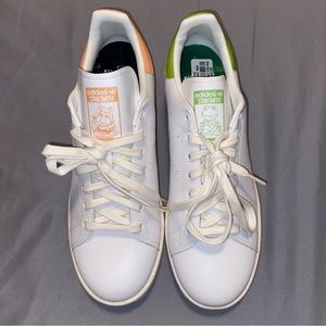 NEW Adidas Stan Smith Miss Piggy & Kermit Shoes Men's 9.5 White/Pantone GZ5996